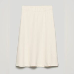 Aritzia By Babaton Elegant Cream A-Line Skirt Enquiry size Medium